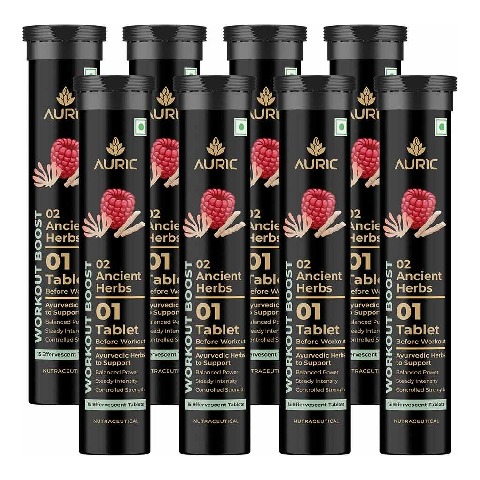 1 - Auric Workout Boost Effervescent, 120 tablet(s) Unflavoured