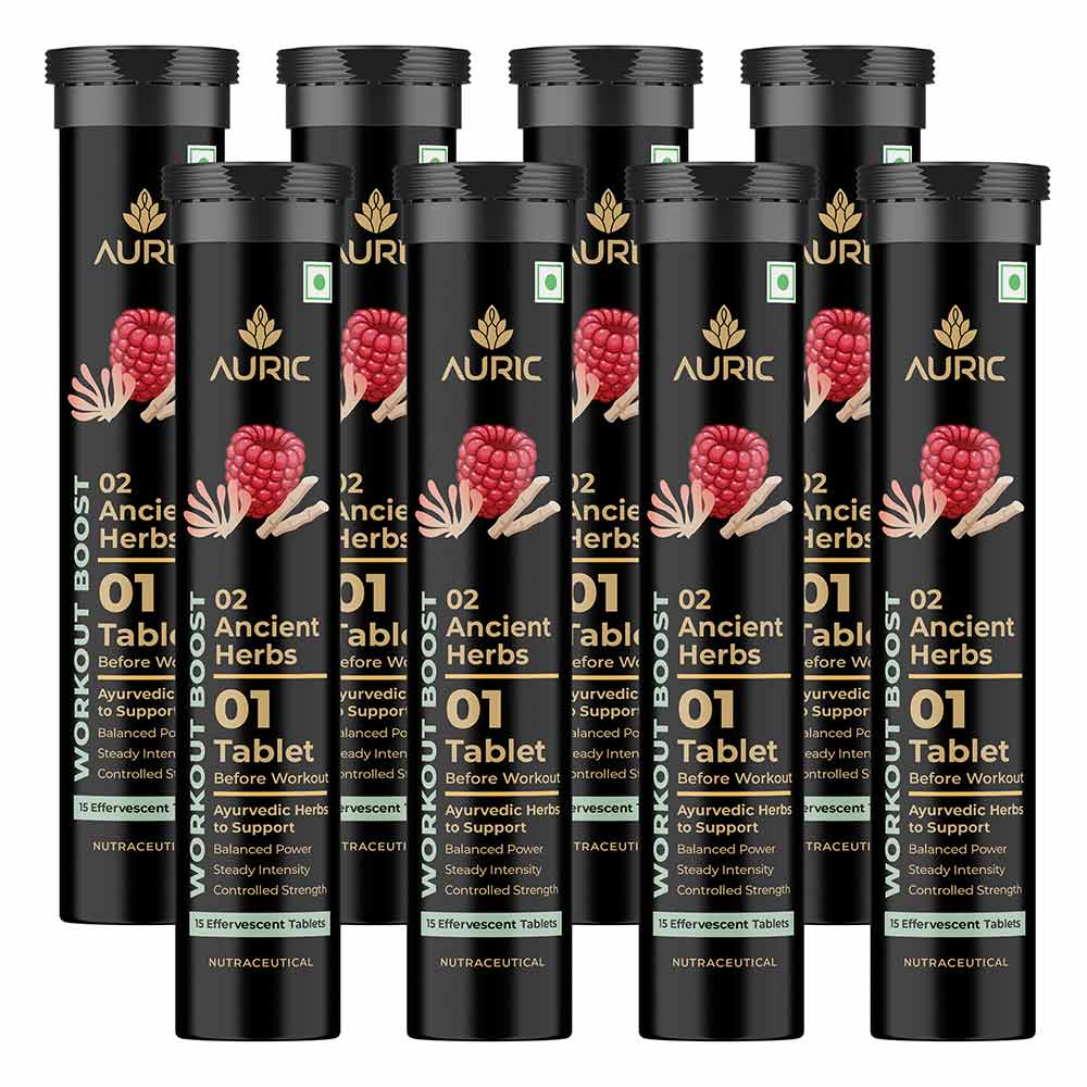Auric Workout Boost Effervescent, 120 tablet(s) Unflavoured-image-17