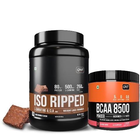 1 - QNT ISO Ripped 2.2 lb Choco Brownie with BCAA 8500 Combo, 0.39 lb Pasteque