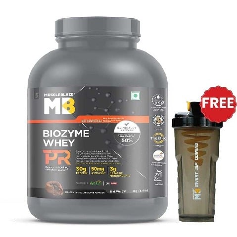 MuscleBlaze Biozyme Whey PR, 4.4 lb Molten Chocolate Cake