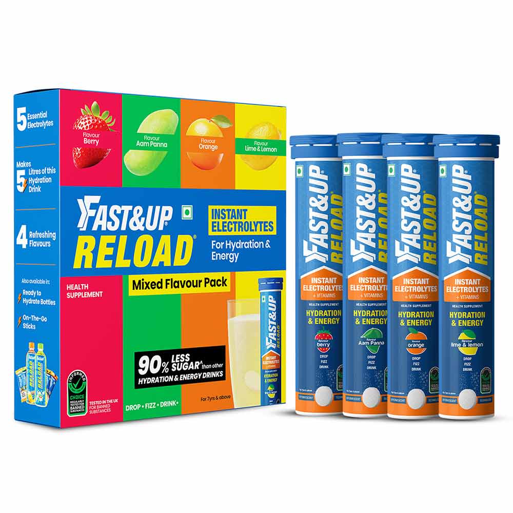 Fast & Up Hydration Reload, 80 tablet(s) Mixed Flavour (Berry, Aam Panna, Orange, Lime & Lemon)-image-39