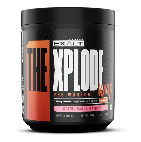 1 - Exalt Supps Xplode Max Pre Workout, 0.83 lb Cotton Candy