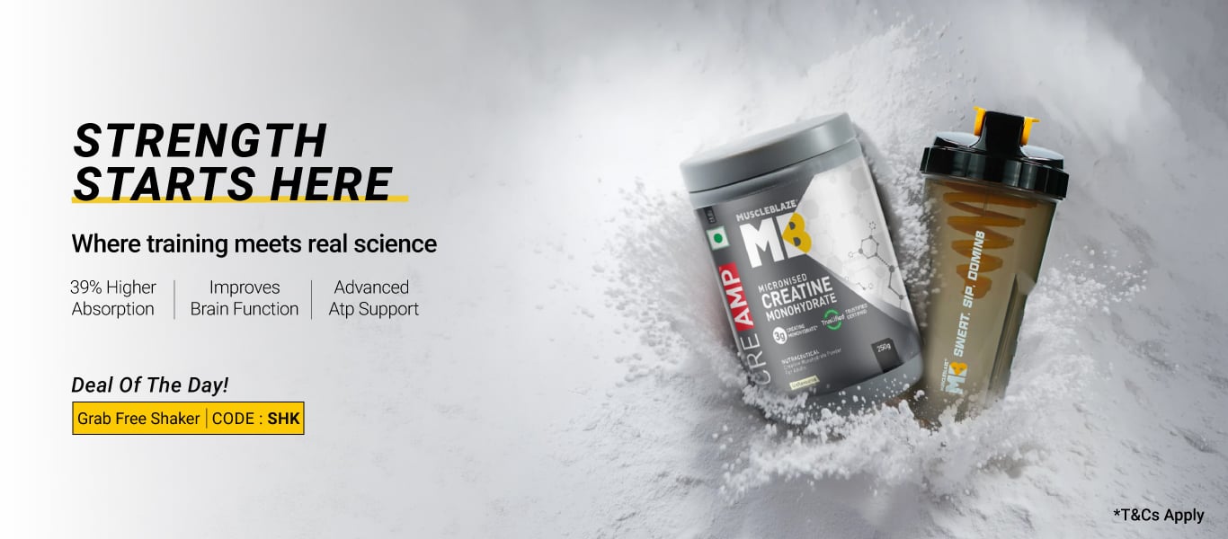 Deal of the Day: Free Shaker on 250g CreAMP & above W/code: SHK