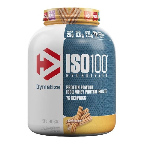 1 - Dymatize ISO 100 Whey Protein Isolate,  5 lb  Cinnamon Churro 