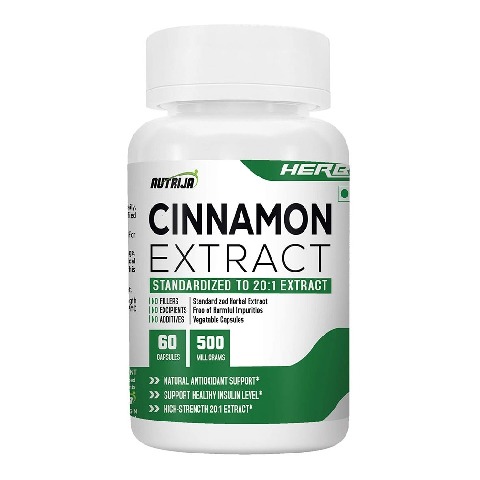 1 - NutriJa Cinnamon Extract 500mg,  60 capsules 