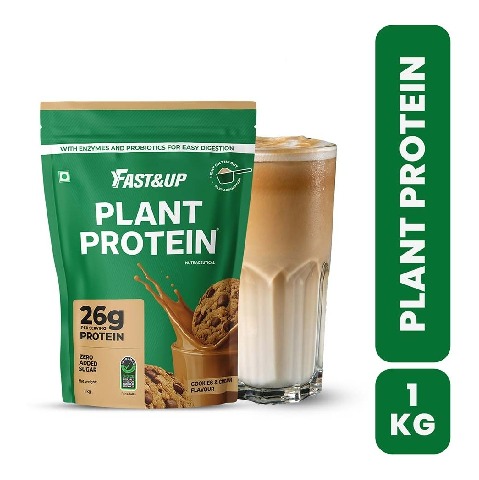1 - Fast & Up Plant Protein, 2.2 lb Cookies & Cream