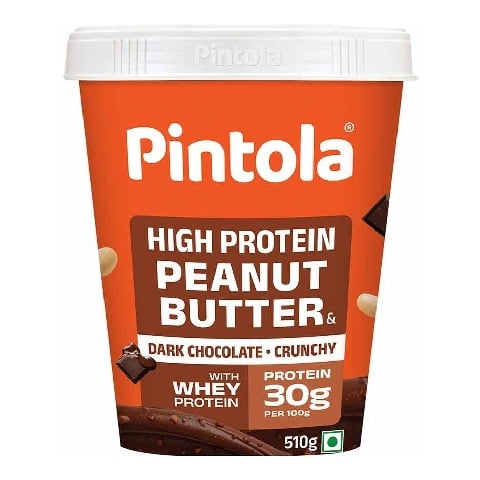 1 - Pintola High Protein Peanut Butter, 0.510 kg Dark Chocolate Crunchy