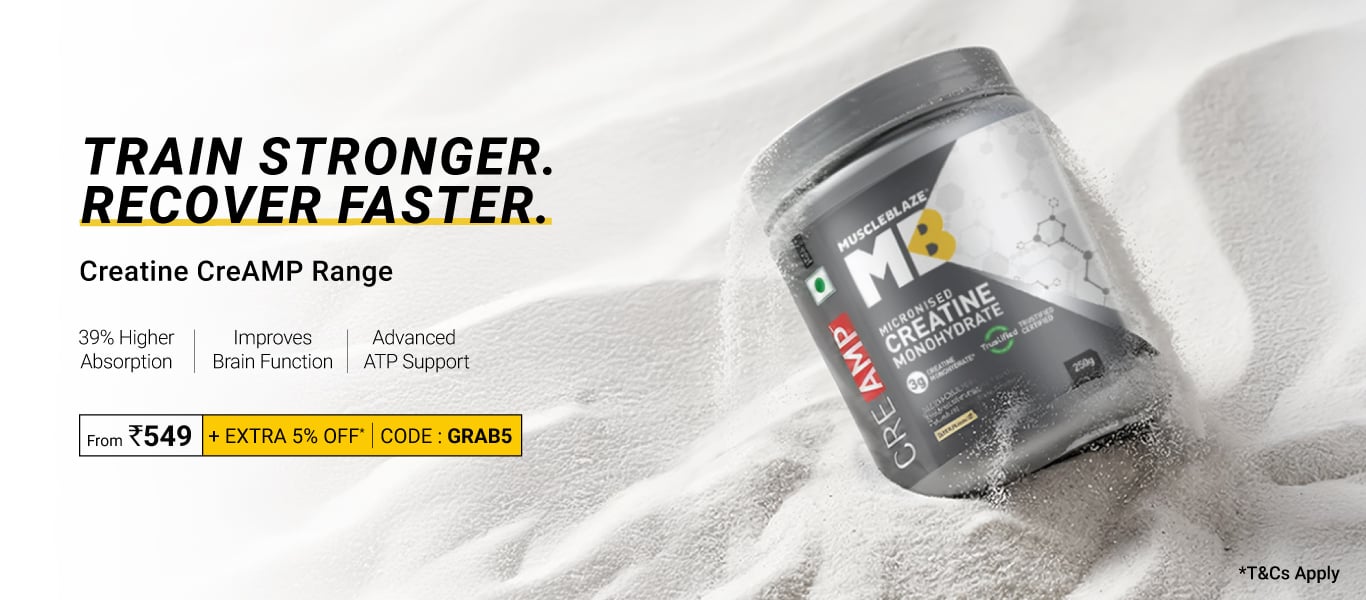 Creatine Range - Starts @ 549 + Extra 5% Off W/code: GRAB5