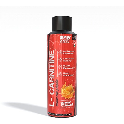 1 - Rawsome Pharm L-Carnitine Liquid 4000 mg,  450 ml  Orange 