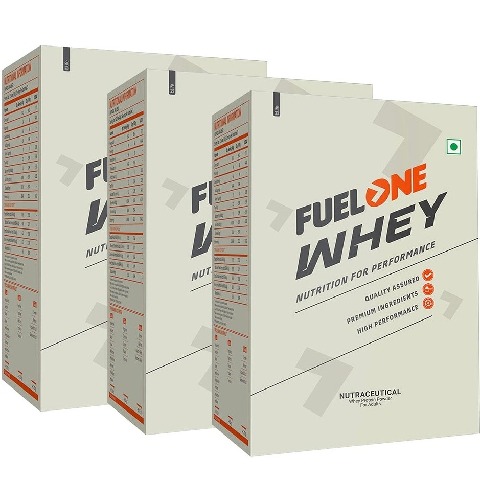 Fuel One Whey Protein Powder Rich Chocolate 600g Pack - 200g x 3