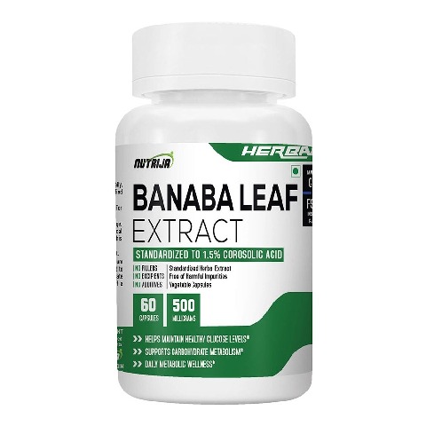 1 - NutriJa Banaba Leaf Extract 500mg,  60 capsules 