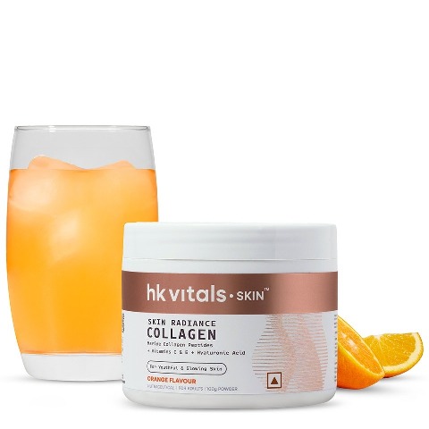 2 - HealthKart HK Vitals Skin Radiance Collagen, 100 g Orange