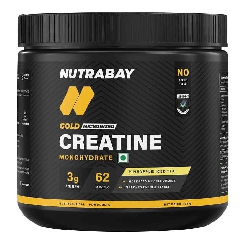 1 - Nutrabay Gold Micronised Creatine Monohydrate, Pineapple Ice Tea 0.55 lb
