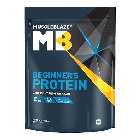 1 - MuscleBlaze Beginner's Protein Powders (Old MRP), 2.2 lb Cookies and Cream