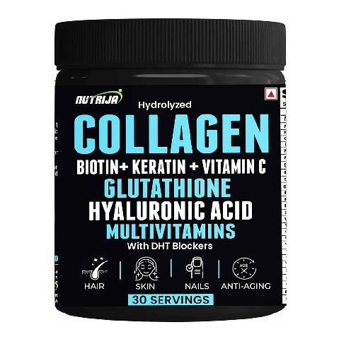 1 - NutriJa Hydrolyzed Marine Collagen with Biotin, 240 g Unflavoured