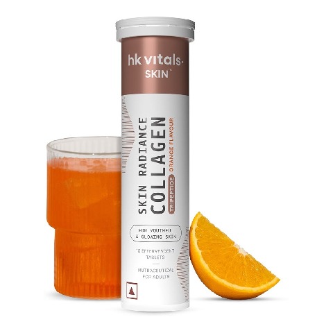 10 - HealthKart HK Vitals Collagen Effervescent, 15 tablet(s) Orange