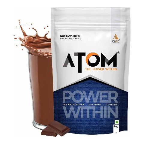 AS-IT-IS Nutrition ATOM Weight Gainer, 2.2 lb Double Rich Chocolate