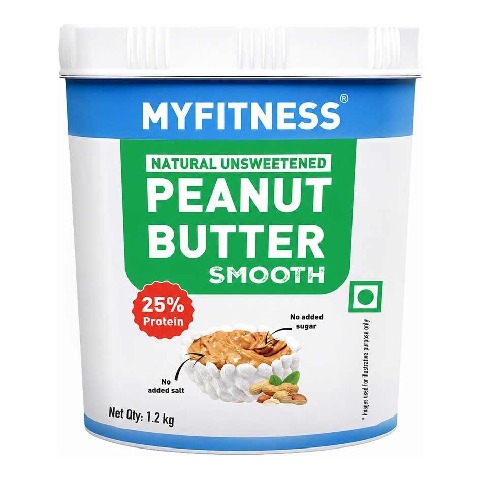 1 - Myfitness by brnd.me Natural Peanut Butter, 1.25 kg Smooth
