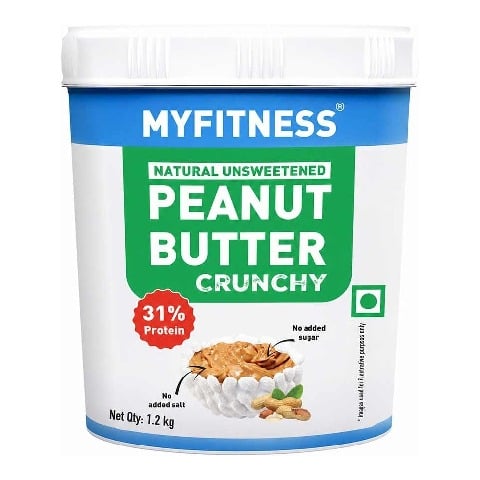 1 - Myfitness by brnd.me Natural Peanut Butter,  1.25 kg  Crunchy 