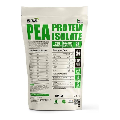 1 - NutriJa Pea Protein Isolate,  2 lb  Banana 
