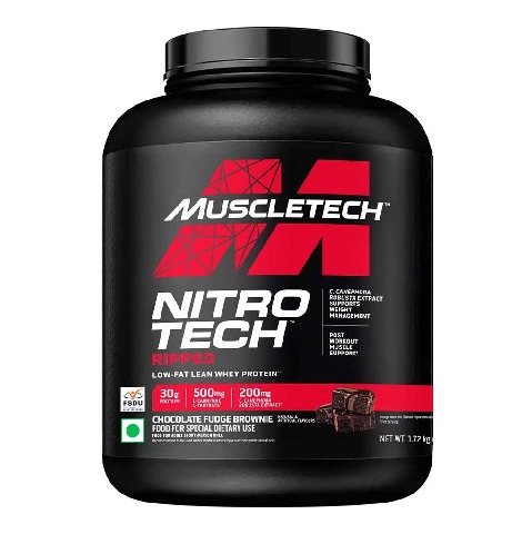 1 - MuscleTech Performance Series NitroTech Ripped,  3.8 lb  Chocolate Fudge Brownie 
