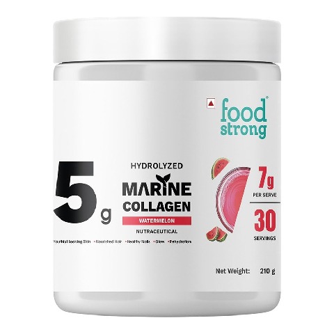 1 - Foodstrong Hydrolyzed Marine Collagen, 210 g Watermelon