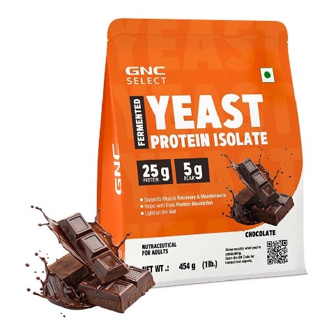 1 - GNC Select Fermented Yeast Protein Isolate, 1 lb Chocolate