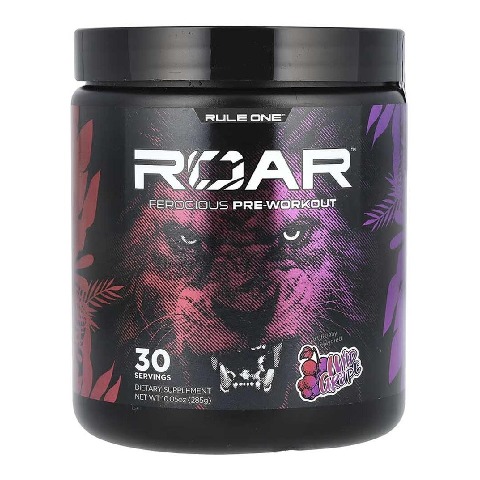 1 - Rule One Roar Ferocious Pre-Workout, 0.62 lb Wild Grape