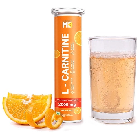 2 - MuscleBlaze L-Carnitine - 2000mg Effervescent,  20 tablet(s)  Tangy Orange 