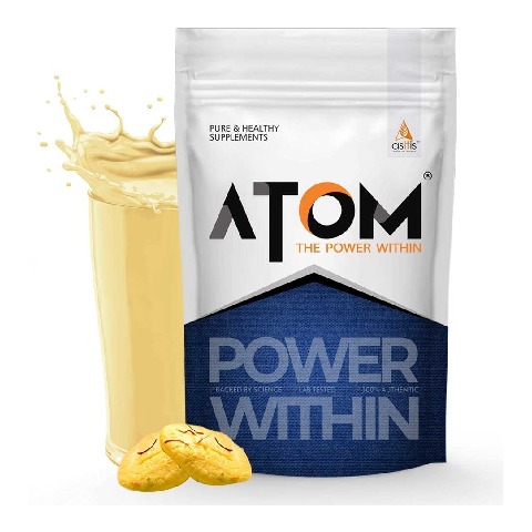 1 - AS-IT-IS Nutrition ATOM PWR Mass Gainer, 2.2 lb Rabri Rasmalai