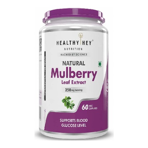 1 - HealthyHey Nutrition Natural Mulberry Leaf Extract, 60 veggie capsule(s)