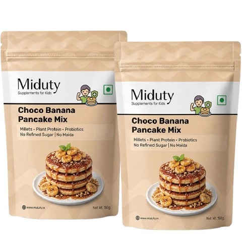 1 - Miduty Pancake Mix for Kids,  Choco Banana (Pack of 2)  150 g 