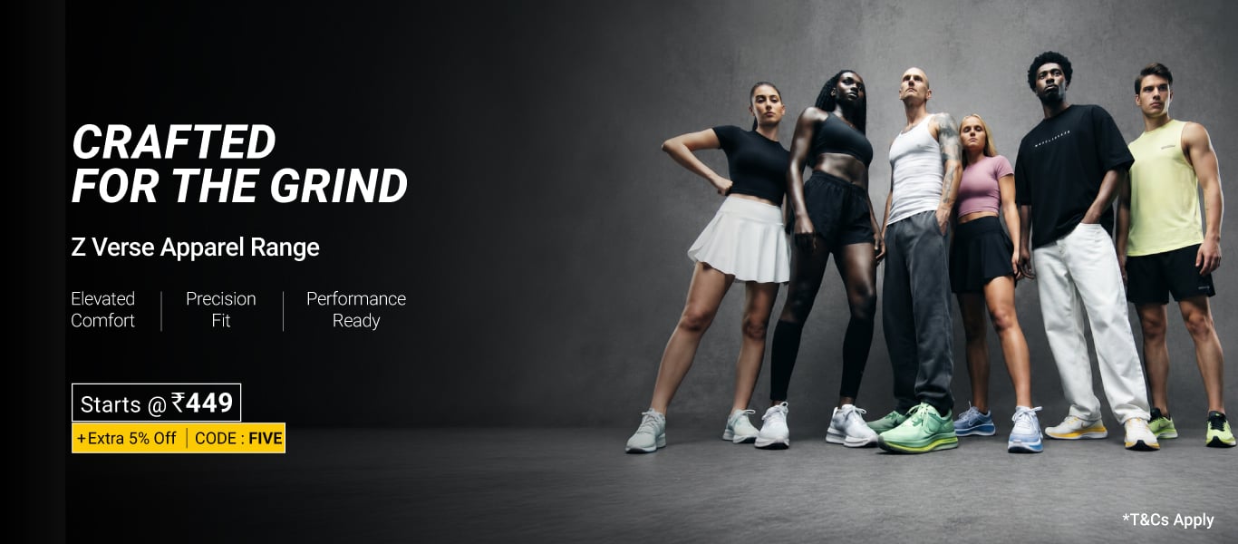 Apparel Range - Starts @ 449 + Extra 5% Off, Code: FIVE