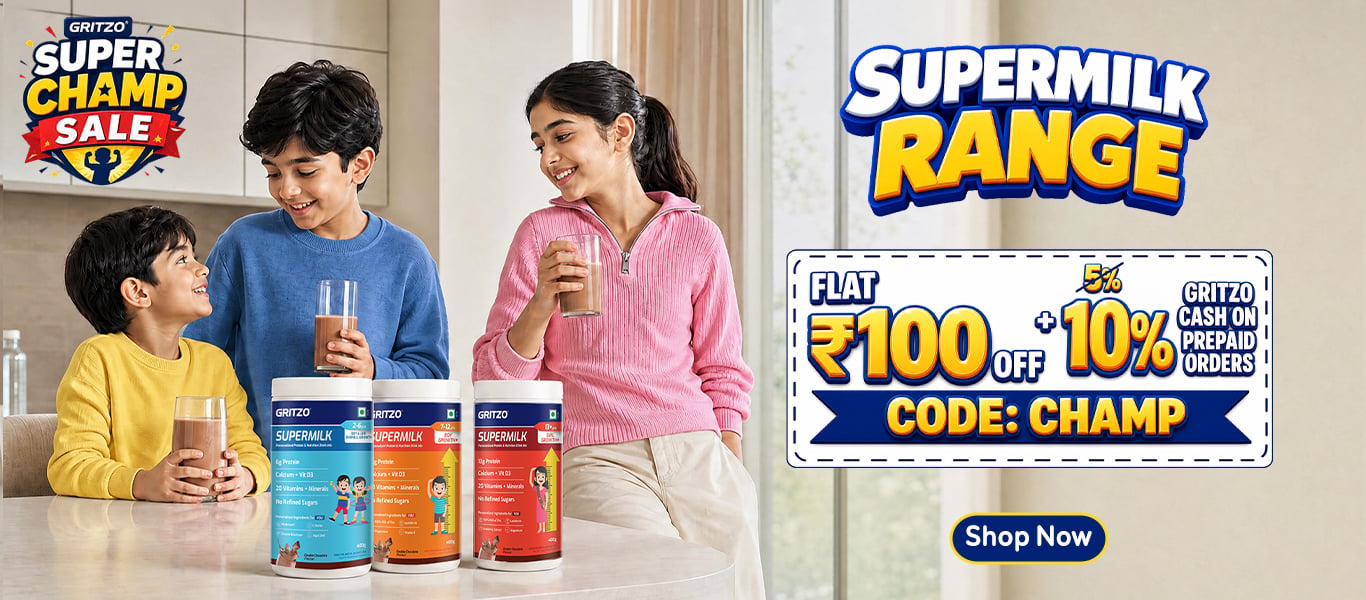Supermilk Range | flat 100 Off + 10% Grtizo Cash | CHAMP