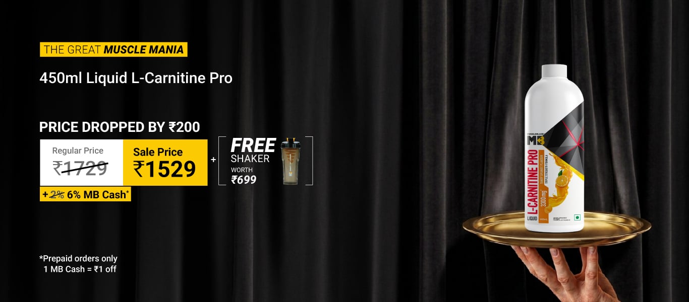 L car pro 450 ml - 1529 + Free Shaker worth Rs. 699 + Extra 6% MB Cash
