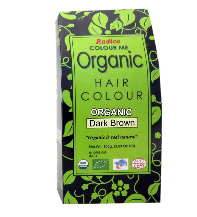 Radico Organic Hair Color,  Dark Brown  100 g 