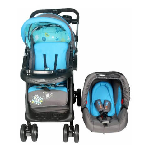 Sunbaby Devine Travel System (Stroller with carrycot),  Blue  92*56*98 cm 