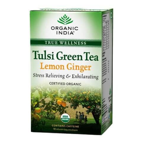 Organic India Lemon-Ginger Green Tea, 18 Piece(s)/Pack Lemon Ginger Organic India Lemon-Ginger Green Tea, 18 Piece(s)/Pack Lemon Ginger