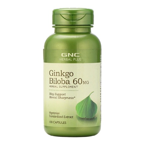 1 - GNC Ginkgo Biloba (60mg),  100 capsules 