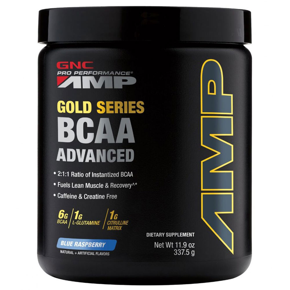 1 - GNC Gold Series Bcaa Advanced,  0.75 lb  Blue Raspberry 