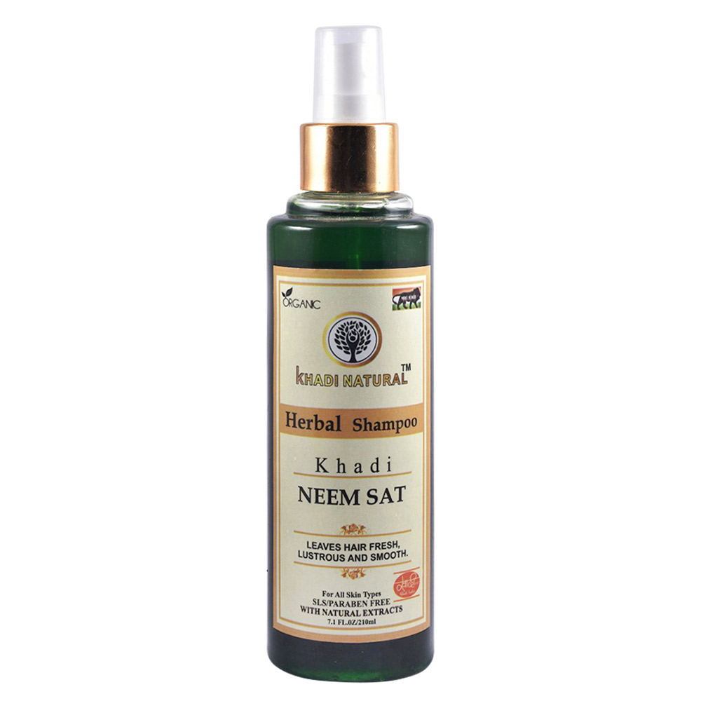 2 - Khadi Natural Herbal Shampoo,  210 ml  Neem Sat 
