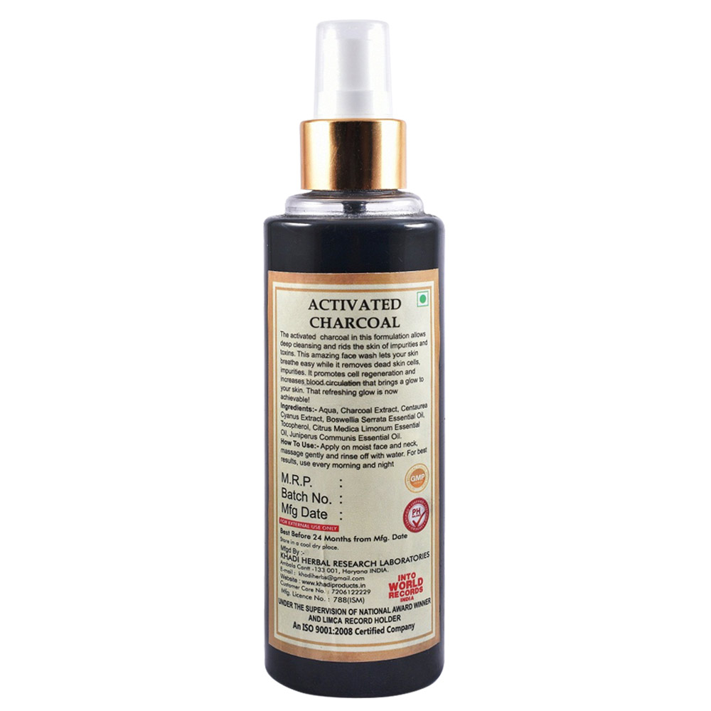 Back - Khadi Natural Herbal Facewash,  210 ml  Activated Charcoal 
