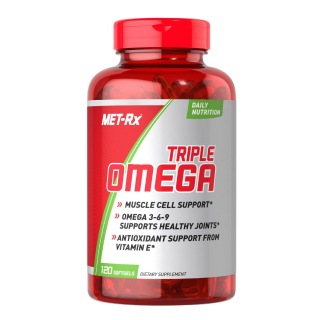 MetRx Triple Omega 3-6-9 Caps, 120 softgels