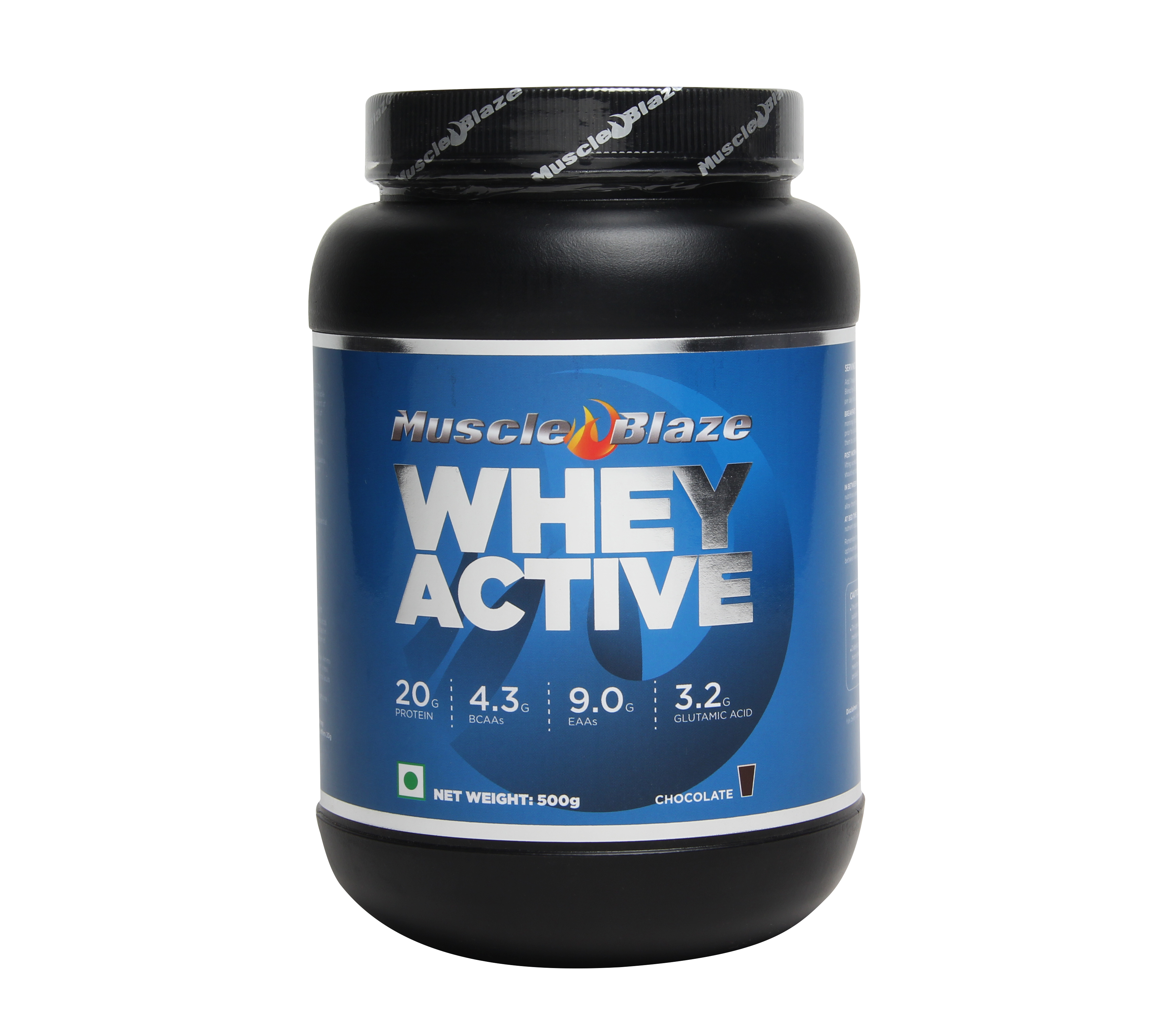 MuscleBlaze Whey Active, Chocolate 1.1 lb