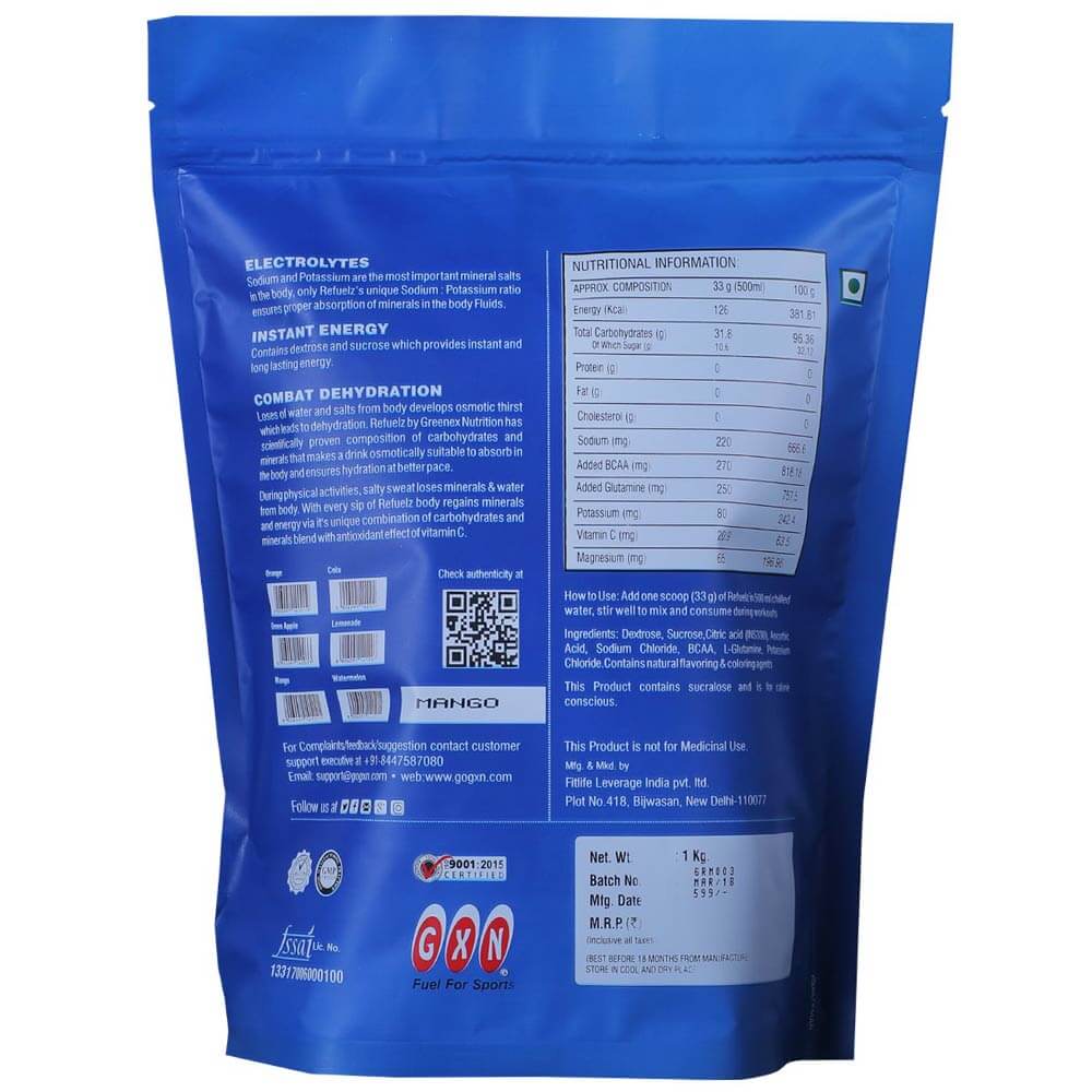 supplementinfo - GXN Refuelz,  2.2 lb  Cola 