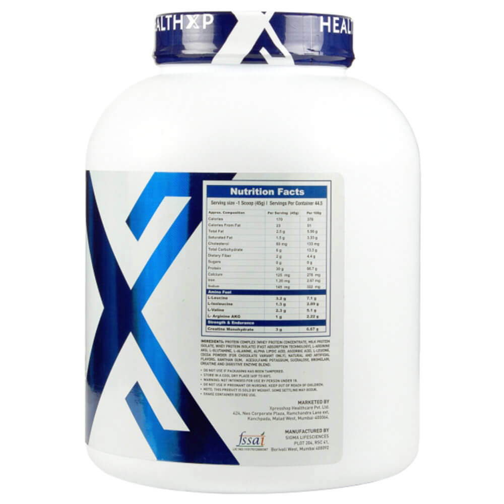 supplementinfo - HealthXP Nitro Rage,  4.4 lb  Strawberry Cream 