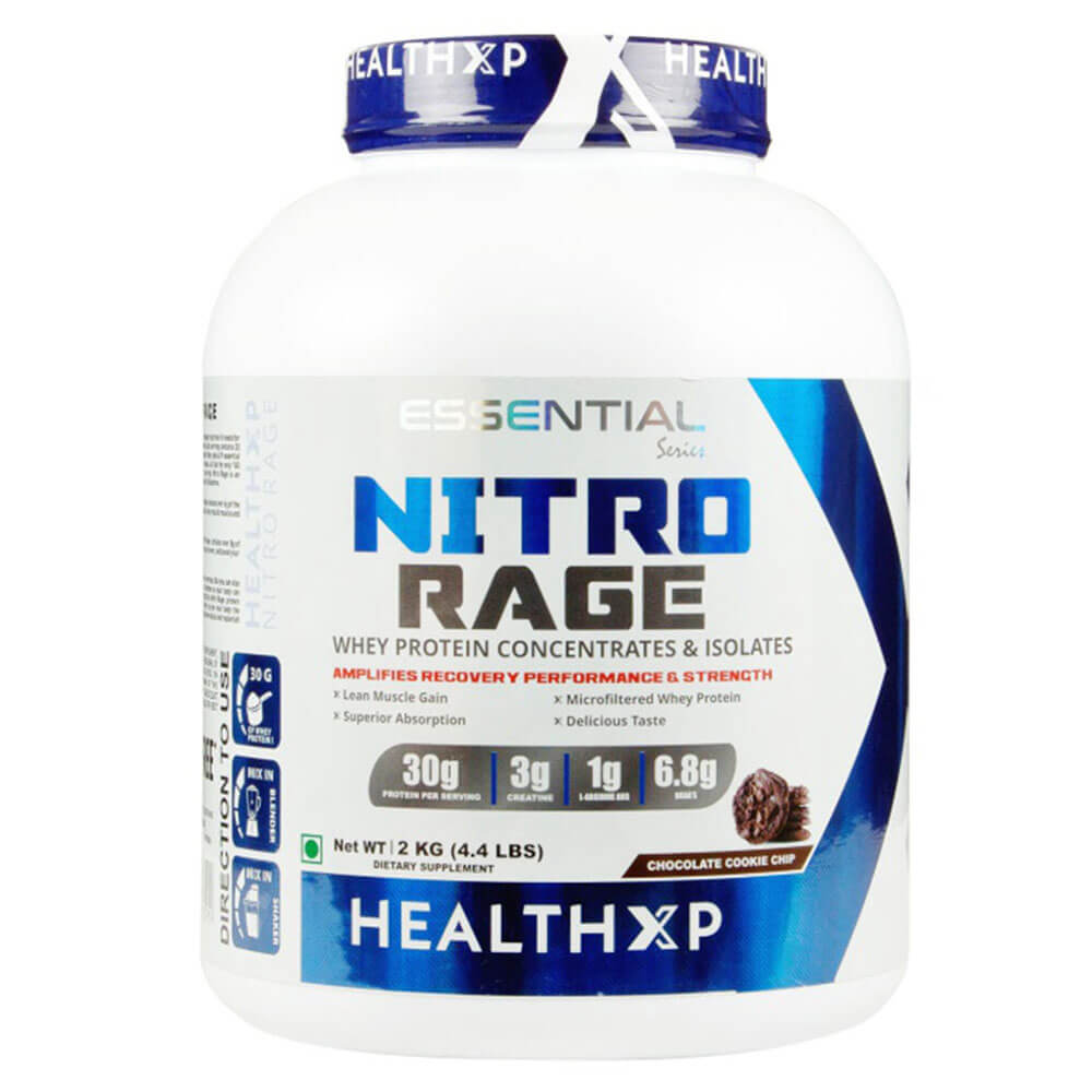 HealthXP Nitro Rage,  4.4 lb  Strawberry Cream 