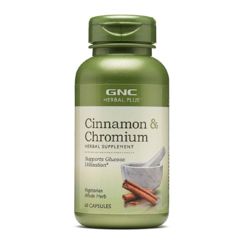 4 - GNC Cinnamon & Chromium,  60 capsules 