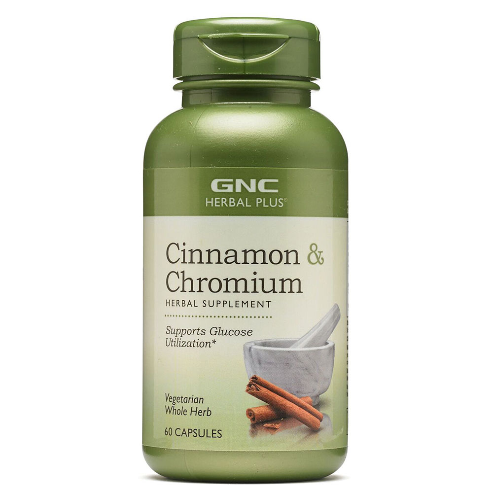 4 - GNC Cinnamon & Chromium,  60 capsules 
