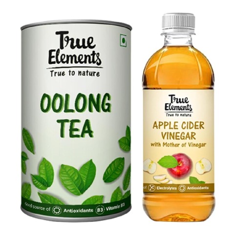 True Elements Oolong Tea & Apple Cider Vinegar Combo,  2 Piece(s)/Pack  Unflavoured 